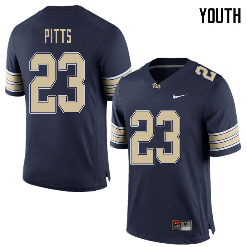 Youth #23 Lafayette Pitts Pittsburgh Panthers College Football Jerseys Sale-Home Blue